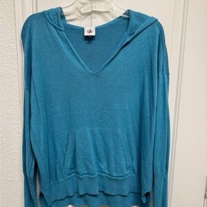 CAbi Women's Blue Hooded Top
